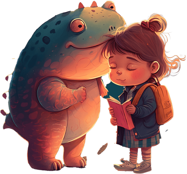girl and frog-min